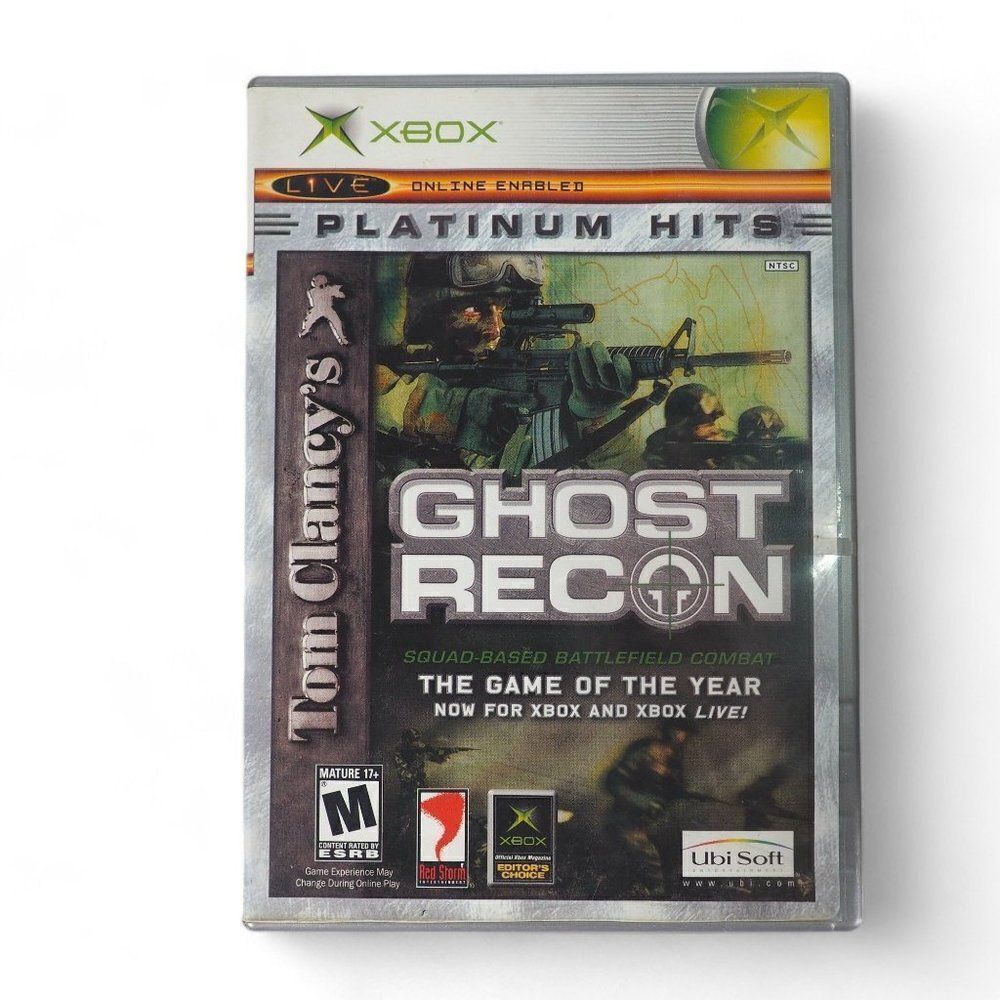 Tom Clancy's Ghost‎ Recon- Platinum Hits (Microsoft Xbox, 2002) CIB